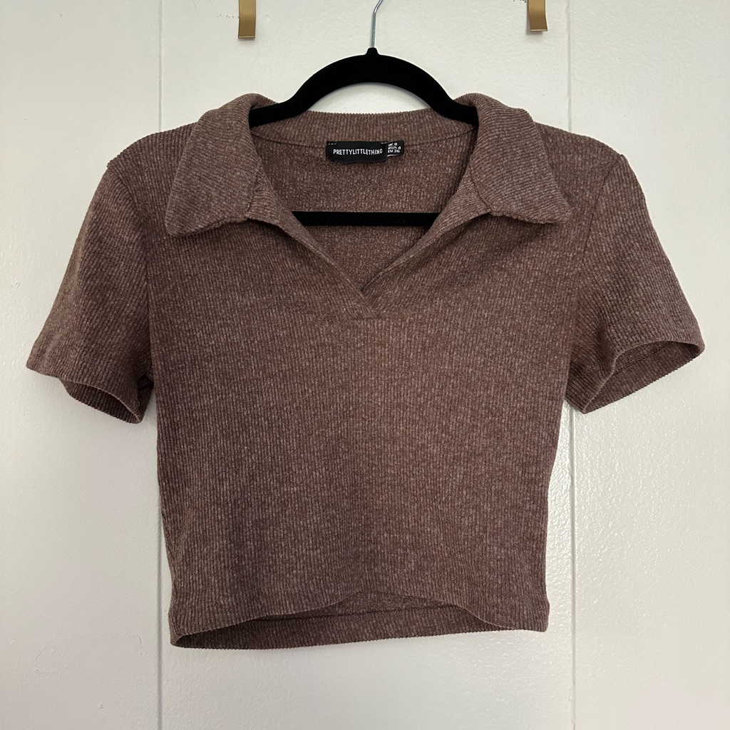 Collared Crop Top